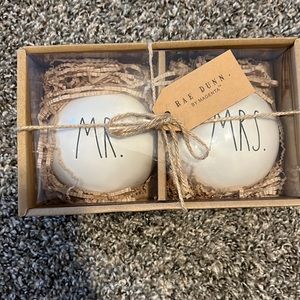 Raw Dunn Mr. & Mrs. Ornaments